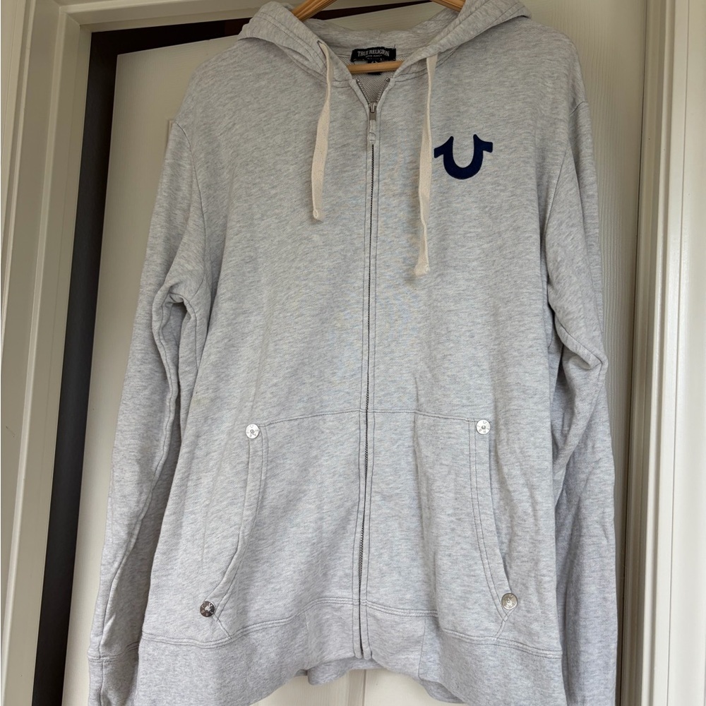 True Religion Light Gray Hoodie
